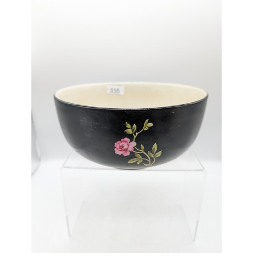 335 - EPC Vintage Bowl Decorated withFlowers and Birds of Paradise 
25x12