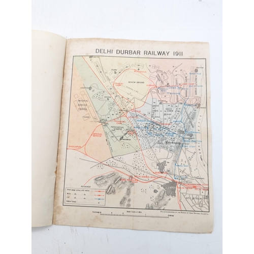 424 - Special Rare Lot - General Guide Delhi Durbar Railway 1911 Appears to have A Leaf Missing But Overal... 