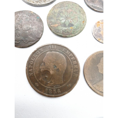 442 - Detectorists Finds - COINS - Antique Coins - Scarce Examples
Including 1856 Napoleon 10 Centimes Wit... 