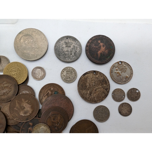 443 - Mixed Bundle Of Vintage / Antique Coins. Some Silver PLus one Cartwheel Penny and One Unidentified J... 