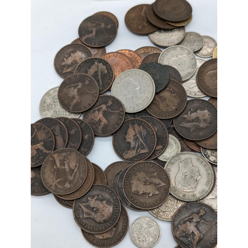 443 - Mixed Bundle Of Vintage / Antique Coins. Some Silver PLus one Cartwheel Penny and One Unidentified J... 