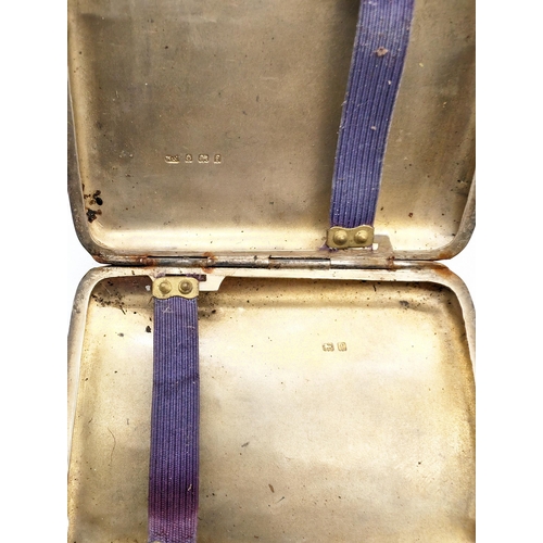 454C - Pair Sterling Silver 1904 Ciggarette Cases - Condition Is Average Considering Age. Both Hallmarked O... 