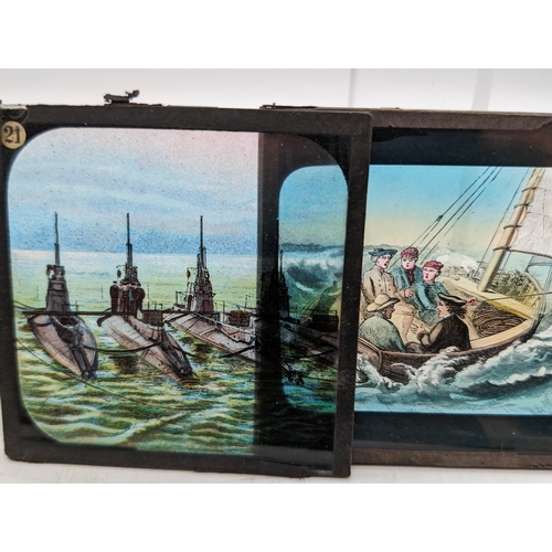 458 - Huge Extensive Collection Of Magic Lantern Slides Over 4 Boxes, Religious, Places of Interest Plus L... 