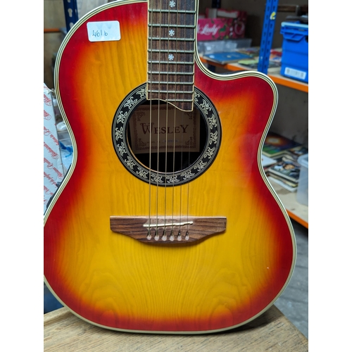 461B - Fantastic Wesley RB-603CE/CS Electro Acoustic Guitar In Excellent Condition