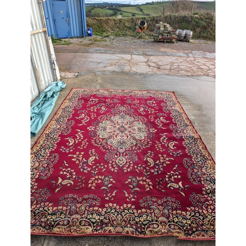 223D - Large And Seriously Impressive Well Crafted Rug, Fanastic Condition. Has a Small Slit appx 4