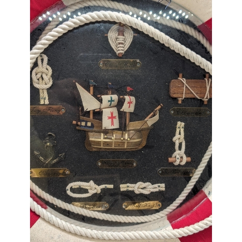 102 - Electic Bundle Of Nautical Decorative Items - Ornaments - Wall Hanging, Barometer Plaques Etc