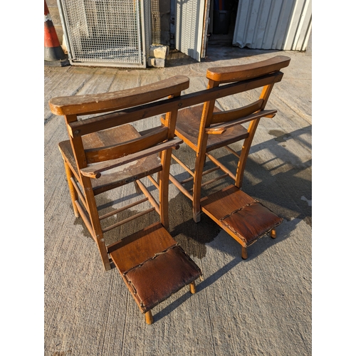 16 - Pair Mealing Bros Elm Chapel Chairs With Bible Shelf & Kneelers
Worn Condition But Still Very Good
8... 