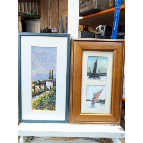 79 - Quantity Watercolours / Oils / Paintings And Prints Most Framed And Glazed Largest 40x35cm Some Sign... 