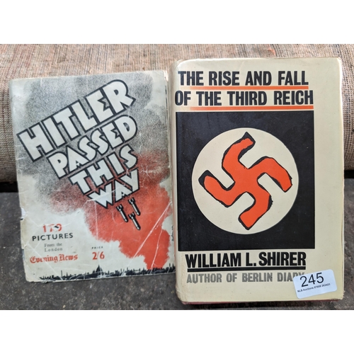 147 - Third Reich WW2 Interest Books - The rise and fall of the third reich William L Shirer Hardback - Ha... 