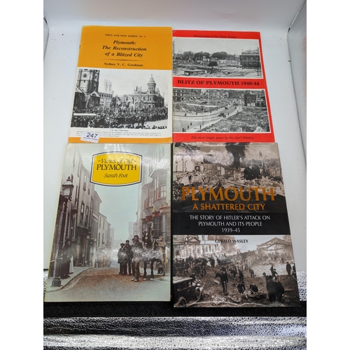 149 - Devon / Plymouth Interest - Collection of Hard to Find Books WW2 Plymouth Then and Now Series Plus M... 