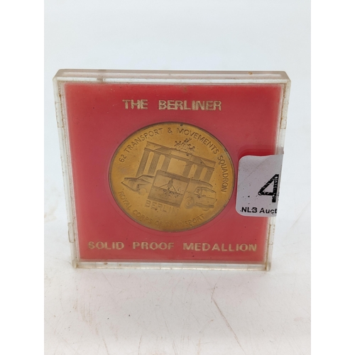 207 - The Berliner Solid Proof Medallion