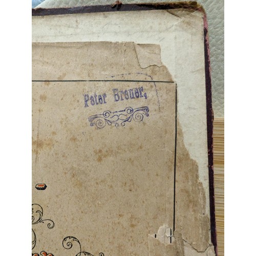 265 - Rare Antique German Stamp Album 1840-1920Appx Owned By German Sculptor Peter Breuer - Best Viewed Pe... 