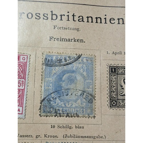 265 - Rare Antique German Stamp Album 1840-1920Appx Owned By German Sculptor Peter Breuer - Best Viewed Pe... 