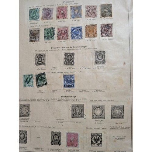 265 - Rare Antique German Stamp Album 1840-1920Appx Owned By German Sculptor Peter Breuer - Best Viewed Pe... 