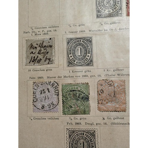 265 - Rare Antique German Stamp Album 1840-1920Appx Owned By German Sculptor Peter Breuer - Best Viewed Pe... 