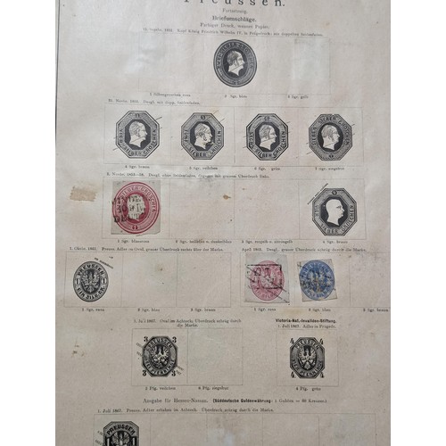 265 - Rare Antique German Stamp Album 1840-1920Appx Owned By German Sculptor Peter Breuer - Best Viewed Pe... 