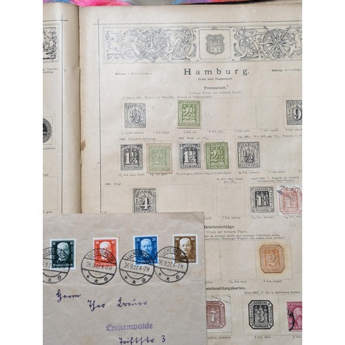 265 - Rare Antique German Stamp Album 1840-1920Appx Owned By German Sculptor Peter Breuer - Best Viewed Pe... 