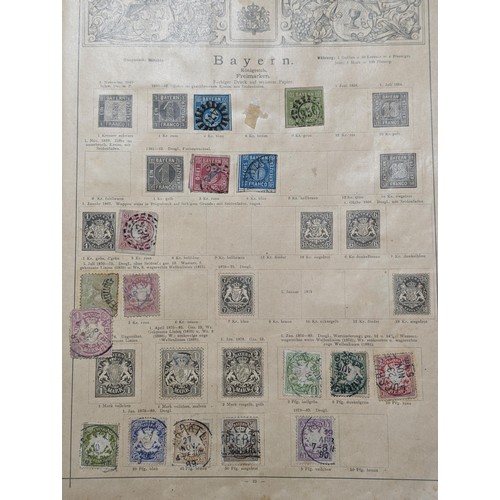 265 - Rare Antique German Stamp Album 1840-1920Appx Owned By German Sculptor Peter Breuer - Best Viewed Pe... 