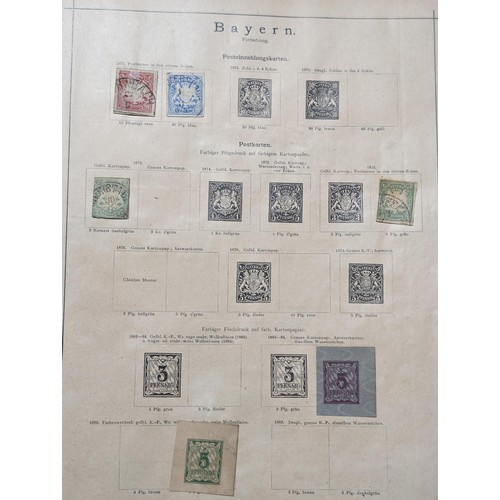 265 - Rare Antique German Stamp Album 1840-1920Appx Owned By German Sculptor Peter Breuer - Best Viewed Pe... 