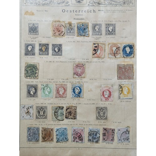 265 - Rare Antique German Stamp Album 1840-1920Appx Owned By German Sculptor Peter Breuer - Best Viewed Pe... 