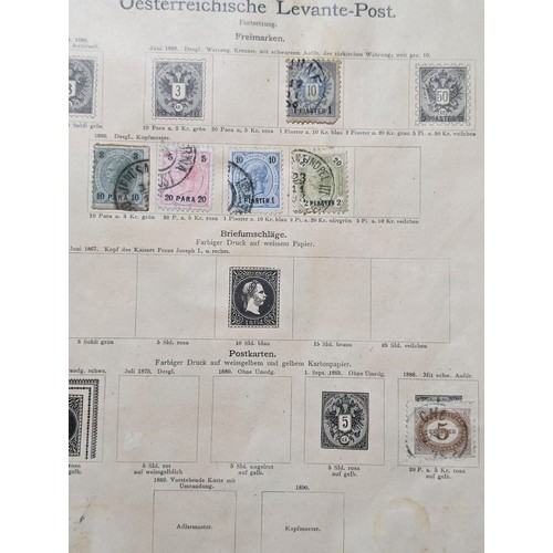 265 - Rare Antique German Stamp Album 1840-1920Appx Owned By German Sculptor Peter Breuer - Best Viewed Pe... 