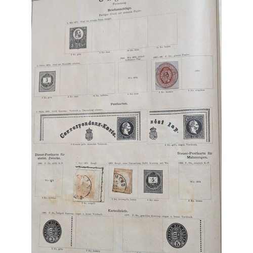 265 - Rare Antique German Stamp Album 1840-1920Appx Owned By German Sculptor Peter Breuer - Best Viewed Pe... 