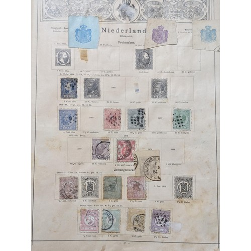 265 - Rare Antique German Stamp Album 1840-1920Appx Owned By German Sculptor Peter Breuer - Best Viewed Pe... 