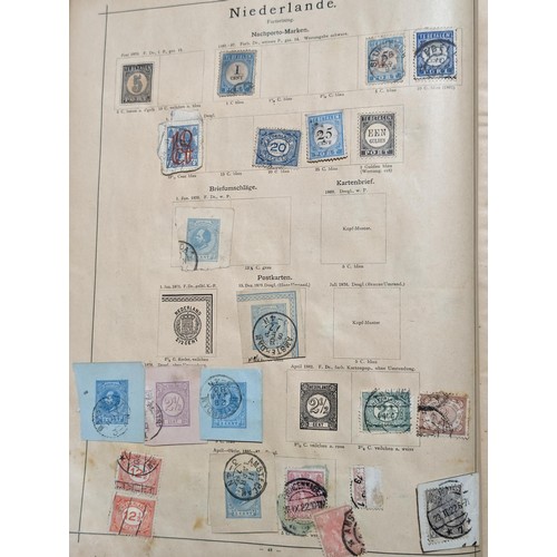 265 - Rare Antique German Stamp Album 1840-1920Appx Owned By German Sculptor Peter Breuer - Best Viewed Pe... 