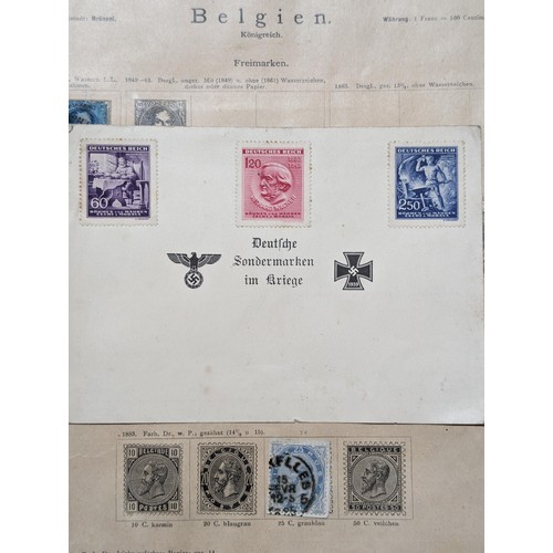 265 - Rare Antique German Stamp Album 1840-1920Appx Owned By German Sculptor Peter Breuer - Best Viewed Pe... 