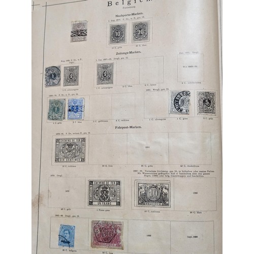 265 - Rare Antique German Stamp Album 1840-1920Appx Owned By German Sculptor Peter Breuer - Best Viewed Pe... 