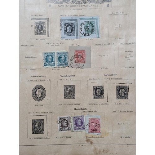 265 - Rare Antique German Stamp Album 1840-1920Appx Owned By German Sculptor Peter Breuer - Best Viewed Pe... 