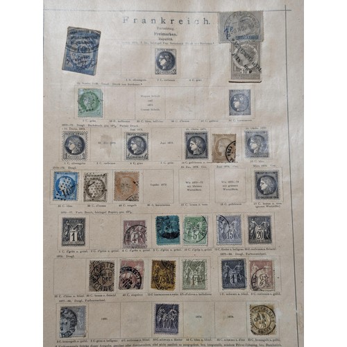 265 - Rare Antique German Stamp Album 1840-1920Appx Owned By German Sculptor Peter Breuer - Best Viewed Pe... 