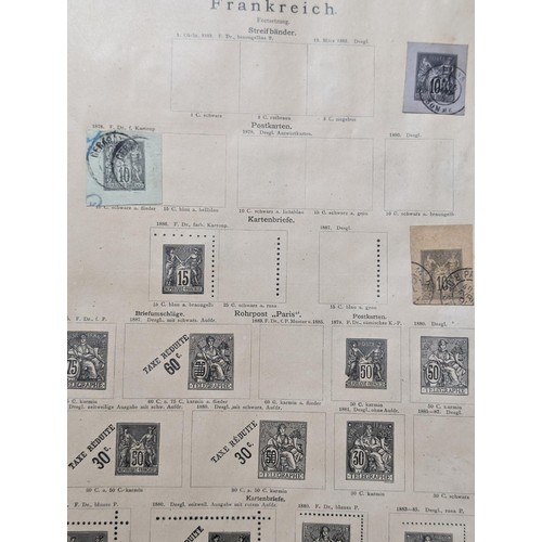 265 - Rare Antique German Stamp Album 1840-1920Appx Owned By German Sculptor Peter Breuer - Best Viewed Pe... 