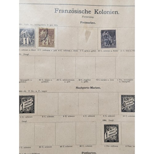 265 - Rare Antique German Stamp Album 1840-1920Appx Owned By German Sculptor Peter Breuer - Best Viewed Pe... 