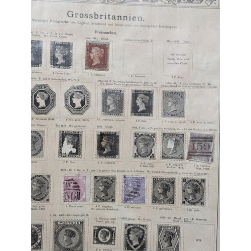 265 - Rare Antique German Stamp Album 1840-1920Appx Owned By German Sculptor Peter Breuer - Best Viewed Pe... 