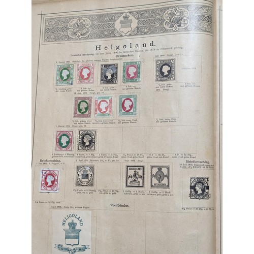 265 - Rare Antique German Stamp Album 1840-1920Appx Owned By German Sculptor Peter Breuer - Best Viewed Pe... 