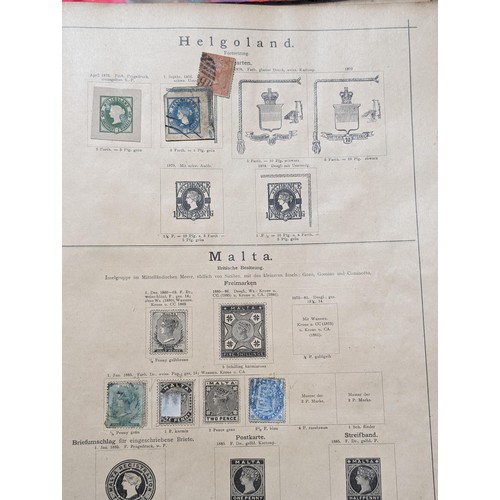 265 - Rare Antique German Stamp Album 1840-1920Appx Owned By German Sculptor Peter Breuer - Best Viewed Pe... 