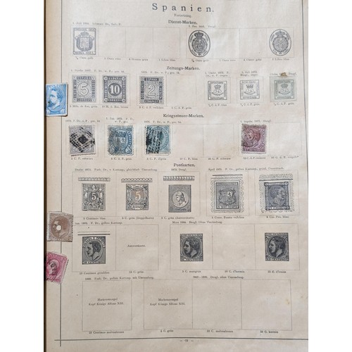 265 - Rare Antique German Stamp Album 1840-1920Appx Owned By German Sculptor Peter Breuer - Best Viewed Pe... 