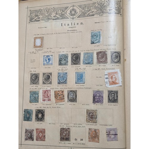 265 - Rare Antique German Stamp Album 1840-1920Appx Owned By German Sculptor Peter Breuer - Best Viewed Pe... 