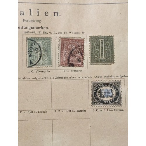 265 - Rare Antique German Stamp Album 1840-1920Appx Owned By German Sculptor Peter Breuer - Best Viewed Pe... 