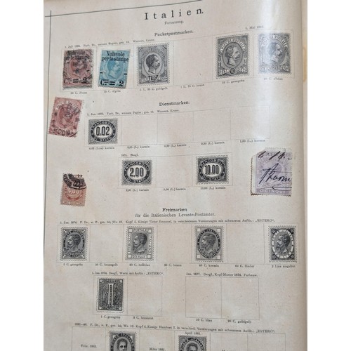 265 - Rare Antique German Stamp Album 1840-1920Appx Owned By German Sculptor Peter Breuer - Best Viewed Pe... 