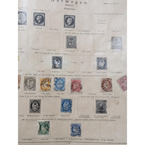 265 - Rare Antique German Stamp Album 1840-1920Appx Owned By German Sculptor Peter Breuer - Best Viewed Pe... 