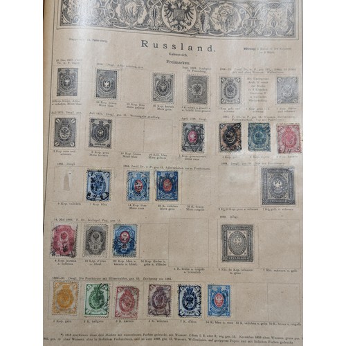 265 - Rare Antique German Stamp Album 1840-1920Appx Owned By German Sculptor Peter Breuer - Best Viewed Pe... 