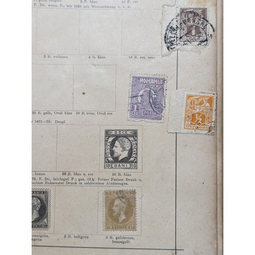 265 - Rare Antique German Stamp Album 1840-1920Appx Owned By German Sculptor Peter Breuer - Best Viewed Pe... 