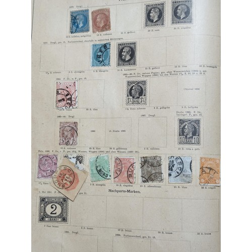 265 - Rare Antique German Stamp Album 1840-1920Appx Owned By German Sculptor Peter Breuer - Best Viewed Pe... 