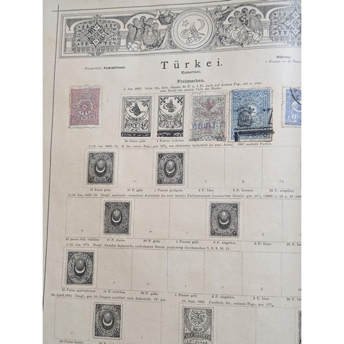 265 - Rare Antique German Stamp Album 1840-1920Appx Owned By German Sculptor Peter Breuer - Best Viewed Pe... 