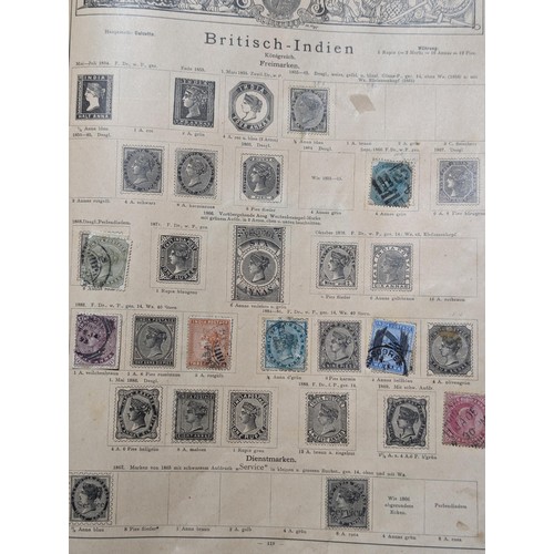 265 - Rare Antique German Stamp Album 1840-1920Appx Owned By German Sculptor Peter Breuer - Best Viewed Pe... 