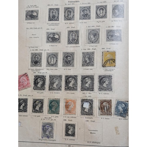 265 - Rare Antique German Stamp Album 1840-1920Appx Owned By German Sculptor Peter Breuer - Best Viewed Pe... 