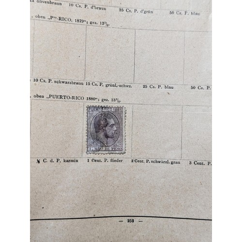 265 - Rare Antique German Stamp Album 1840-1920Appx Owned By German Sculptor Peter Breuer - Best Viewed Pe... 