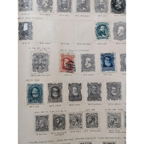 265 - Rare Antique German Stamp Album 1840-1920Appx Owned By German Sculptor Peter Breuer - Best Viewed Pe... 